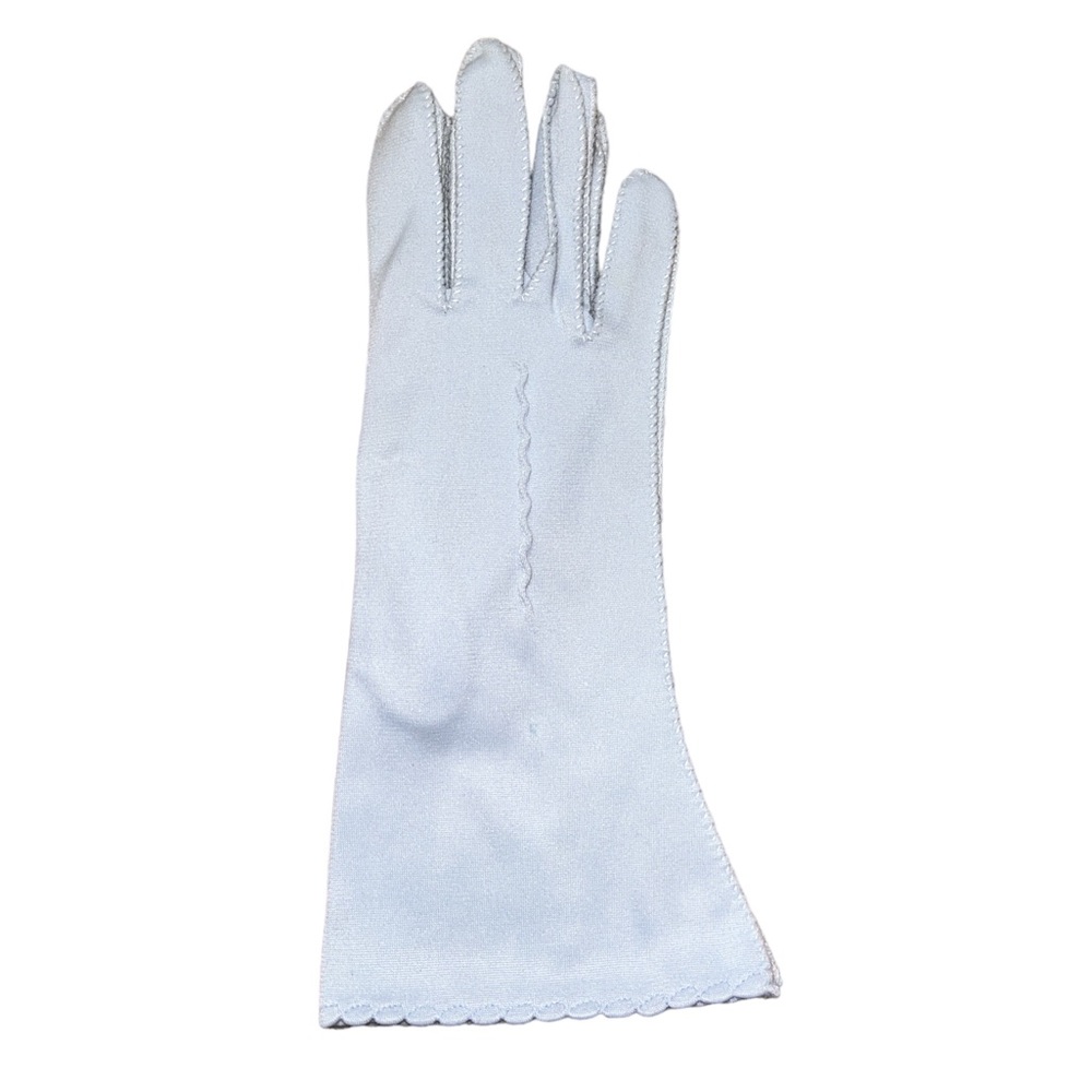 Vintage Baby Blue Cloth Gloves